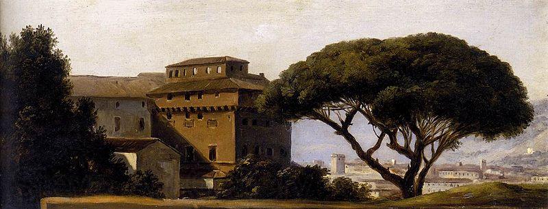 Pierre-Henri de Valenciennes View of the Convent of Ara Coeli with Pines France oil painting art